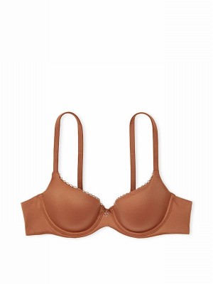 Beige Victoria Secret Caramel Kiss Nude Demi Bras | SITUB9103
