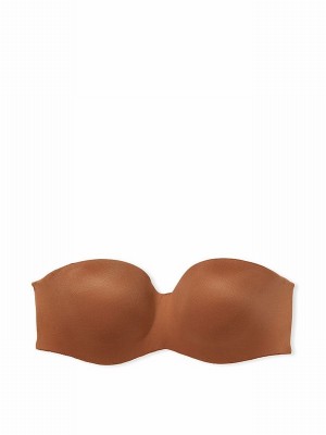 Beige Victoria Secret Caramel Kiss Nude Strapless Bras | ZHBJO5360