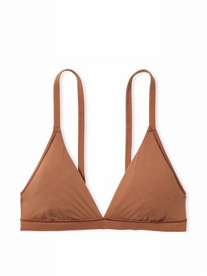 Beige Victoria Secret Caramel Nude Trianglelette Bras | XKWYU5326