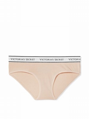 Beige Victoria Secret Champagne Nude Hipster Underwear | ZHTQD1543