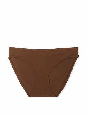 Beige Victoria Secret Ganache Nude Bikini Cotton Underwear | MUTYI3291