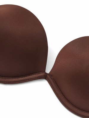 Beige Victoria Secret Ganache Nude Strapless Smooth Every Way Strapless Multiway Bras | RPSQW2384