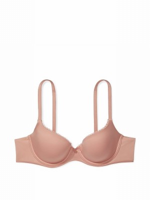 Beige Victoria Secret Macaron Nude Demi Bras | UOEGL3809