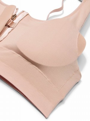 Beige Victoria Secret Macaron Nude Seamless Mastectomy Bras | HIXMT6298
