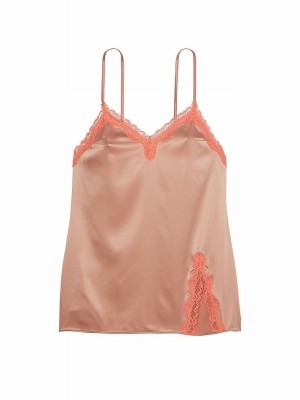 Beige Victoria Secret Macaron Nude Slip Nightwear | MBQWL5043