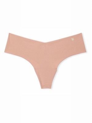 Beige Victoria Secret Macaron Nude Thong Underwear | ZQJRM0138