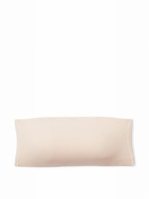 Beige Victoria Secret Marzipan Nude Bandeau Soft Stretchlette Bras | BEVQR4208