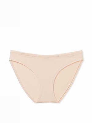 Beige Victoria Secret Marzipan Nude Bikini Cotton Underwear | RKGLX6403