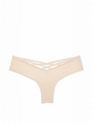 Beige Victoria Secret Marzipan Nude Cheeky Underwear | FCPVY6081
