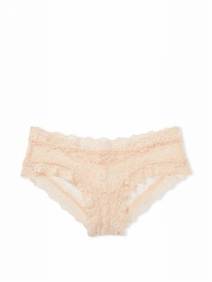 Beige Victoria Secret Marzipan Nude Cheeky Underwear | YUIQO3268