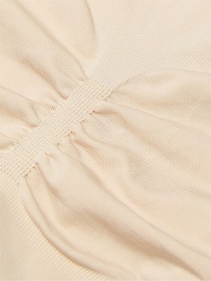 Beige Victoria Secret Marzipan Nude Seamless Shaping™ High Waist Underwear | OIXUS2173