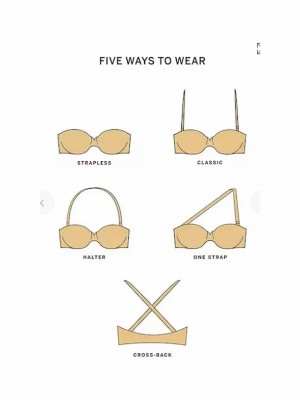 Beige Victoria Secret Marzipan Nude Smooth Lightly Lined Multiway Strapless Bras | VSHYQ5846