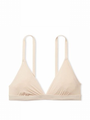 Beige Victoria Secret Marzipan Nude Trianglelette Bras | GDKJA9287