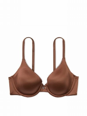 Beige Victoria Secret Mousse Nude Full Cup Bras | BEFDO9835