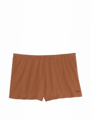 Beige Victoria Secret Nude Caramel Cotton Nightwear | ZCENO2730