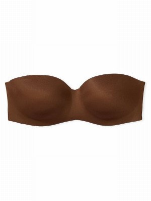 Beige Victoria Secret Nude Ganache Lightly Lined Strapless Multiway Bras | BMXAT3654