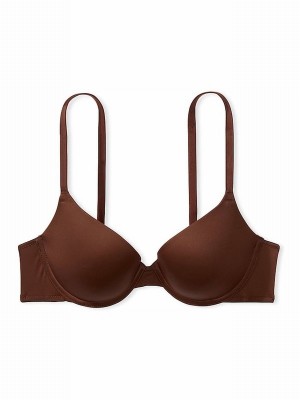 Beige Victoria Secret Nude Ganache Push Up Bras | PEOWU1374