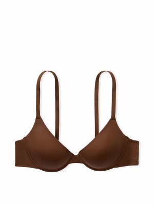 Beige Victoria Secret Nude Ganache Push Up Bras | DWOTC2631