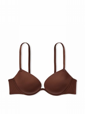 Beige Victoria Secret Nude Ganache Super Push Up Bras | HXJGY8067
