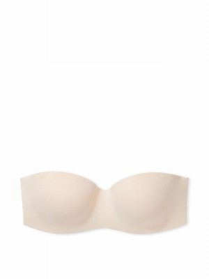 Beige Victoria Secret Nude Marzipan Lightly Lined Strapless Multiway Bras | AUKBZ3491