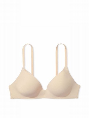 Beige Victoria Secret Nude Marzipan Non WiPush Up Bras | GSDBU7892