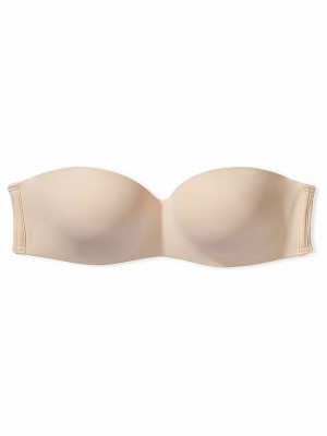 Beige Victoria Secret Nude Marzipan Strapless Multiway Push Up Bras | MFEHK9832