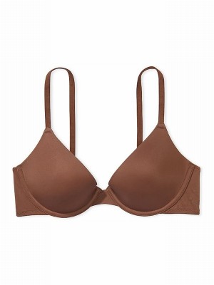 Beige Victoria Secret Nude Mousse T Shirt Bras | SNVCK7420