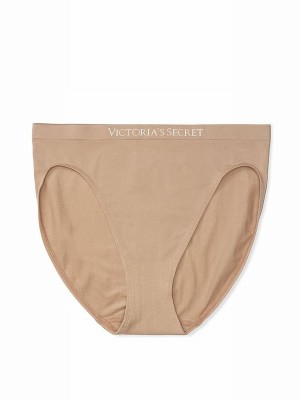 Beige Victoria Secret Nude Praline Brief Underwear | RLQXZ4305