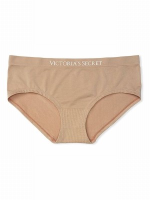 Beige Victoria Secret Nude Praline Hipster Underwear | YFKIJ1847