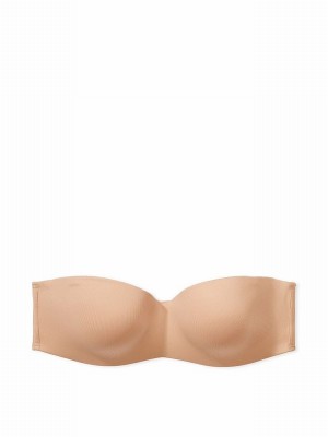 Beige Victoria Secret Nude Praline Lightly Lined Strapless Multiway Bras | ASOHB4621