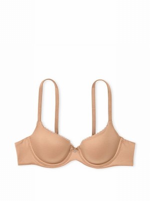 Beige Victoria Secret Praline Nude Demi Bras | KFWUI0325
