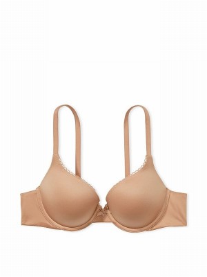 Beige Victoria Secret Praline Nude Full Cup Bras | PXIGE6923