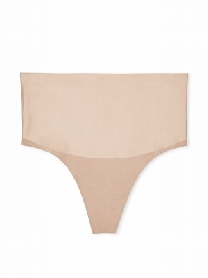 Beige Victoria Secret Praline Nude Thong Shaping Underwear | AGLTH9512