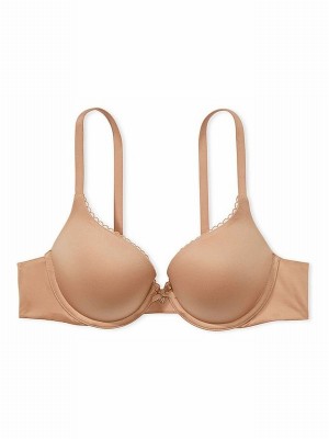 Beige Victoria Secret Sweet Praline Nude Fuller Cup Bras | UMSHX1360