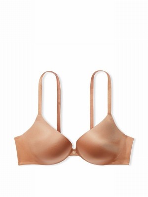 Beige Victoria Secret Toffee Nude Obsessed Push Up Bras | VEOUM7501