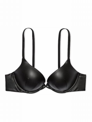 Black Victoria Secret Add 2 Cups Bombshell Bras | KTHAI8063