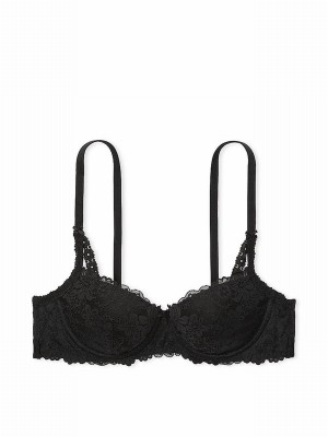 Black Victoria Secret Balcony Lace Bras | HTCSV3172