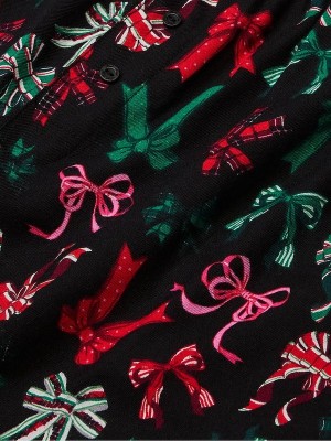 Black Victoria Secret Bow Nightwear | QBLWF9148