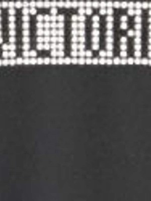 Black Victoria Secret Brazilian Smooth Shine Strap Underwear | XPGBN7630