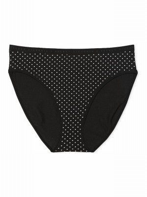 Black Victoria Secret Dots Brief Underwear | AILKC7295