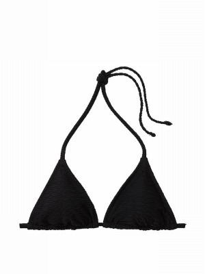 Black Victoria Secret Fishnet Triangle Bikini Top | OGMBC5460
