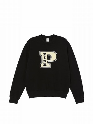 Black Victoria Secret Fleece Sweatshirts | LOKQN4953