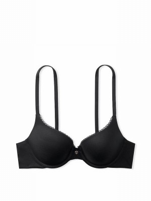 Black Victoria Secret Full Cup Push Up Bras | IFZAB9165