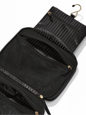 Black Victoria Secret Jetsetter Hanging Makeup Bag | OSLDY5342