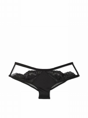 Black Victoria Secret Lace Cheeky Underwear | OAIHQ1479