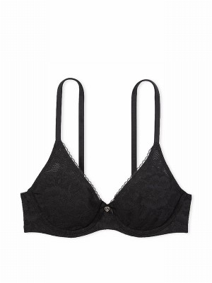 Black Victoria Secret Lace Minimiser Invisible Lift Minimiser Bras | PCEIM1964