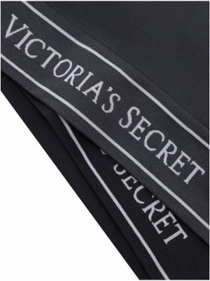 Black Victoria Secret Longlinelette Bras | AHDPY0275