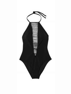 Black Victoria Secret Nero Archive Cheekysuit Swimsuits | AMXEJ7260