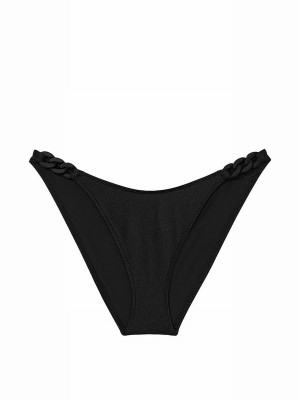 Black Victoria Secret Nero Cheeky Chain Bikini Bottom | TFGYC8325