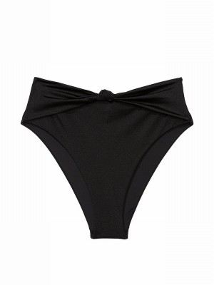 Black Victoria Secret Nero High Waisted Bikini Bottom | VYKIE1345